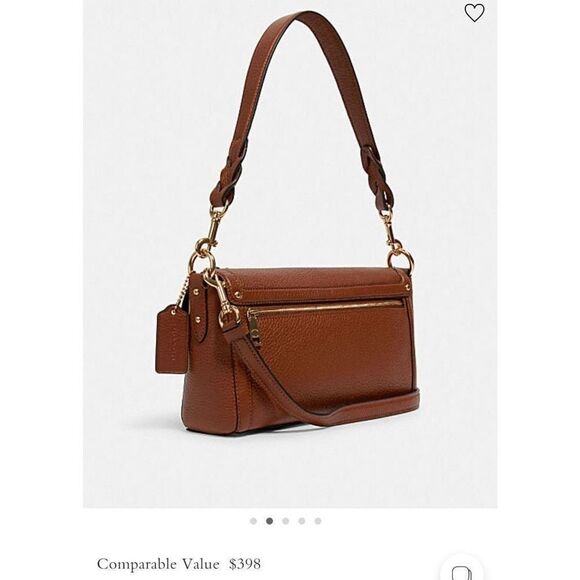 Coach Jade Shoulder Bag With Daisy Applique - Picture 4 of 8